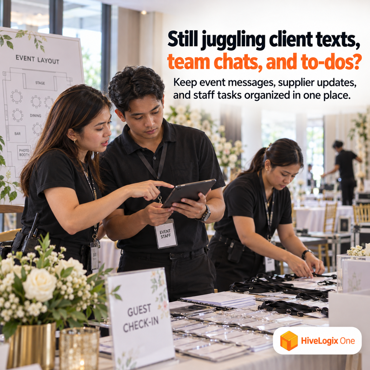 What Is SMS, Chat & Tasks? A Guide for Event Organizers